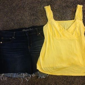 Pretty yellow tank top