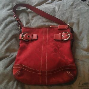 Red Coach Bag