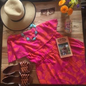 Vintage Hawaiian print beach dress