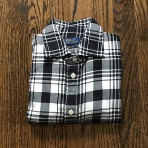 Polo Ralph Lauren Black/White Plaid Button Down S