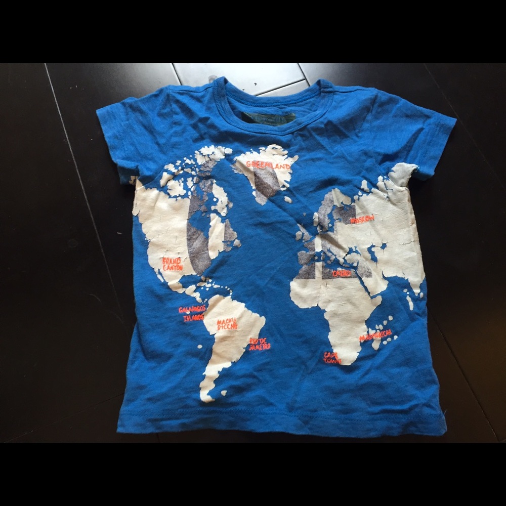 crewcuts toddler world map tee