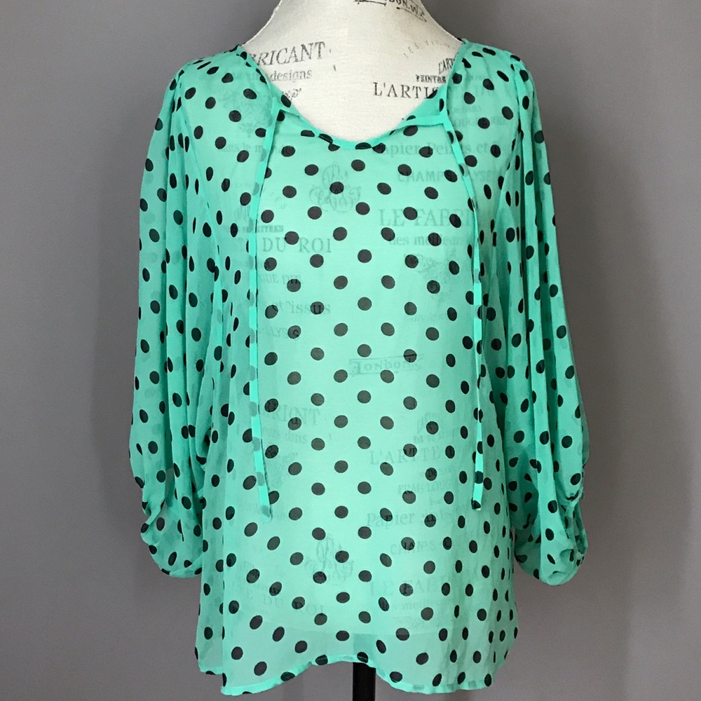 Polka dot blouse