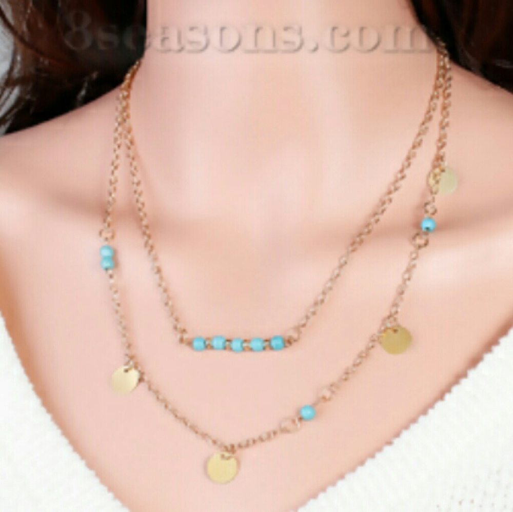 🆕Acrylic Boho Chic Multilayer Necklace