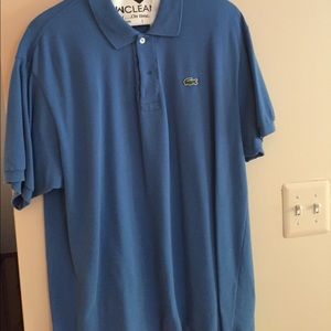 Blue Lacoste polo