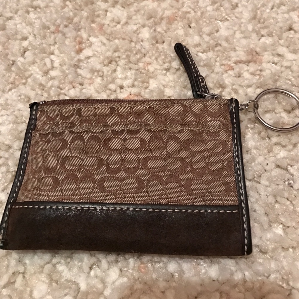 Brown Coach Coin Purse