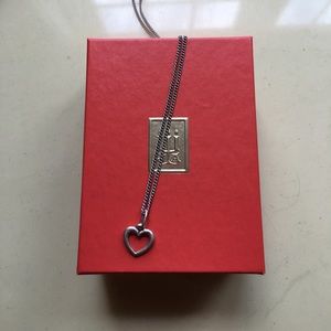 James Avery heart charm on 14' chain