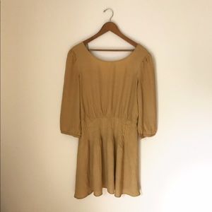 Urban Outfitters Mustard Long Sleeve Dress