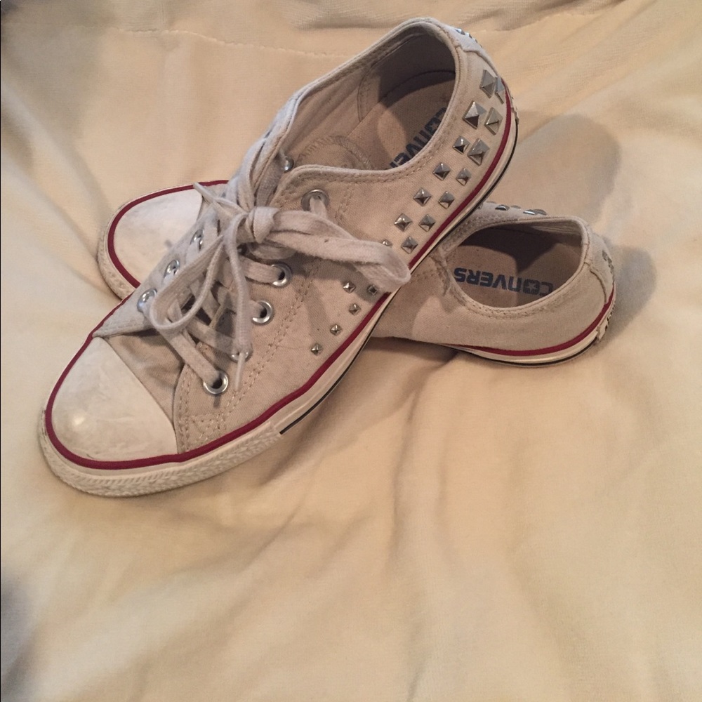 Limited edition studded converse