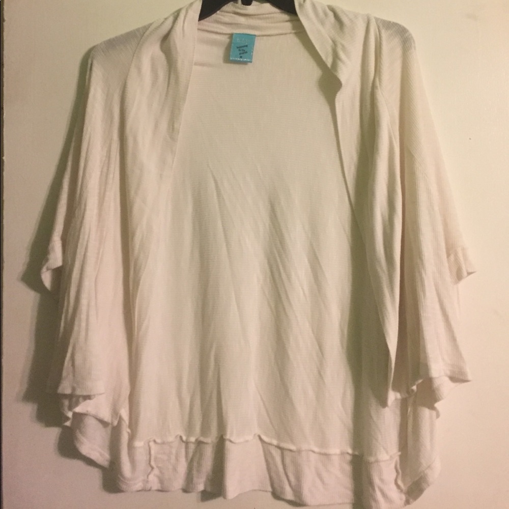 White Loose Cardigan