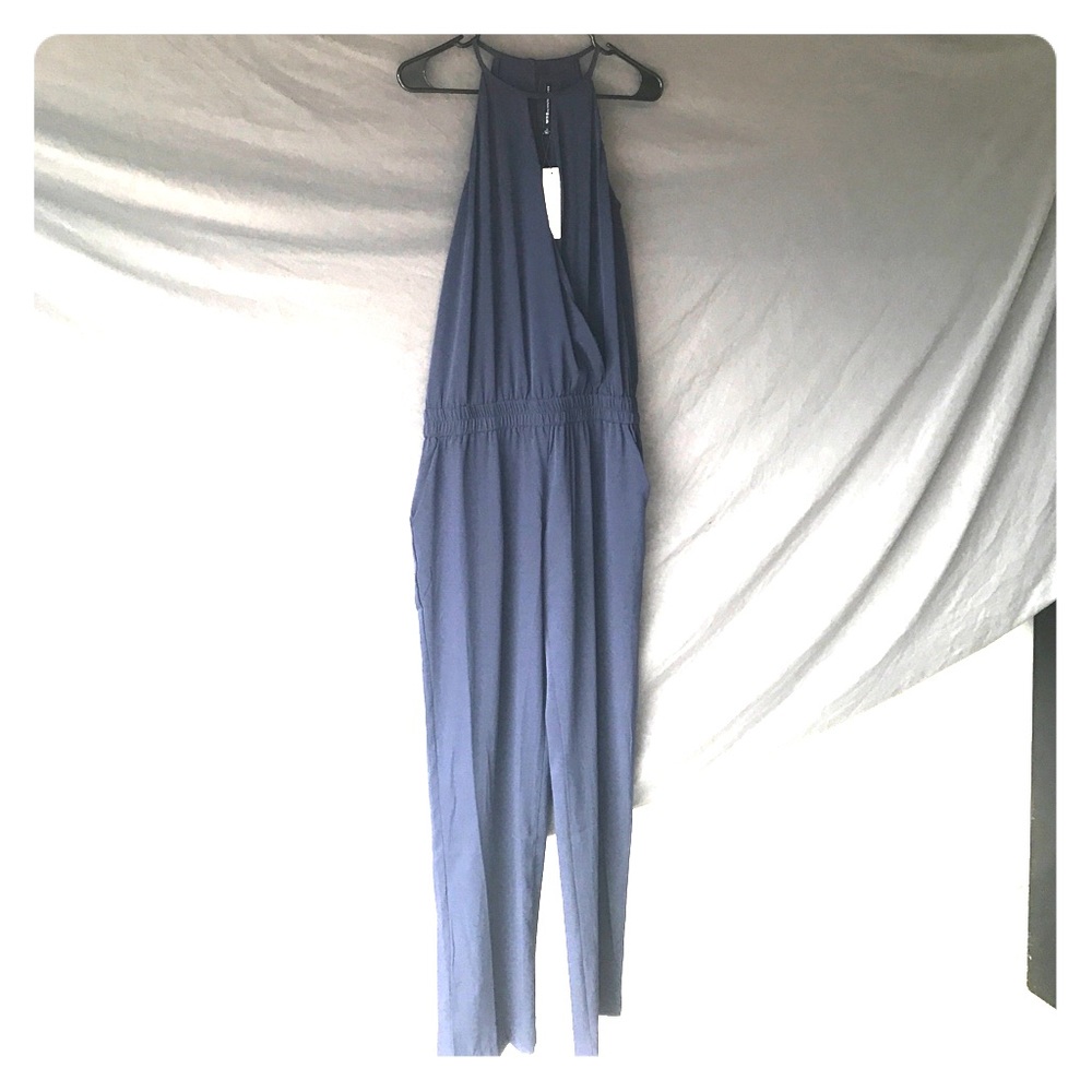 W118 by Walter Baker Navy Blake Jumpsuit, Medium