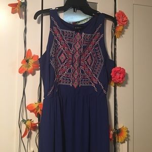 Aztec Print Maxi Dress