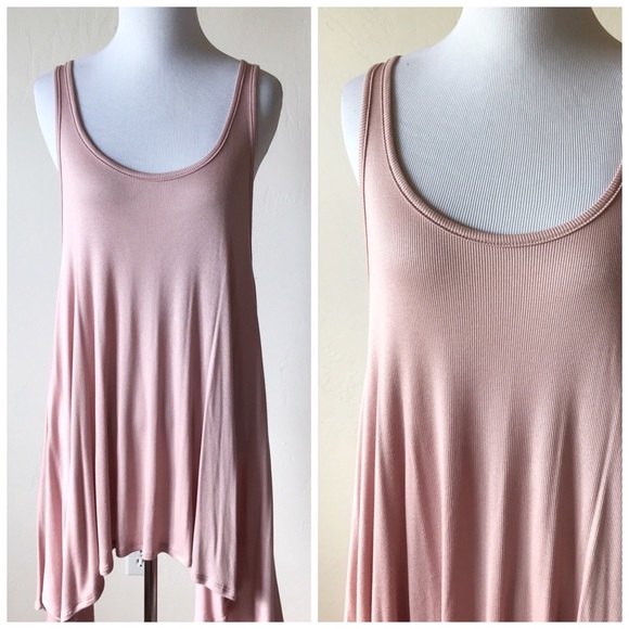 Last One // Pink Sugar Modal Knit Tank - Picture 2 of 3