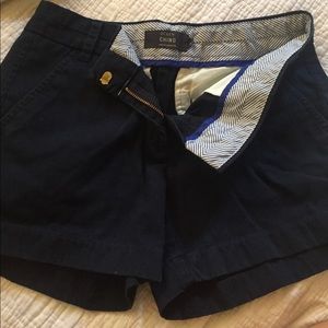 J crew navy chino shorts