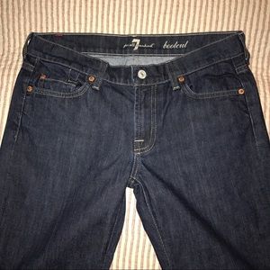 7 For All Mankind Bootcut Darkwash Jeans 28