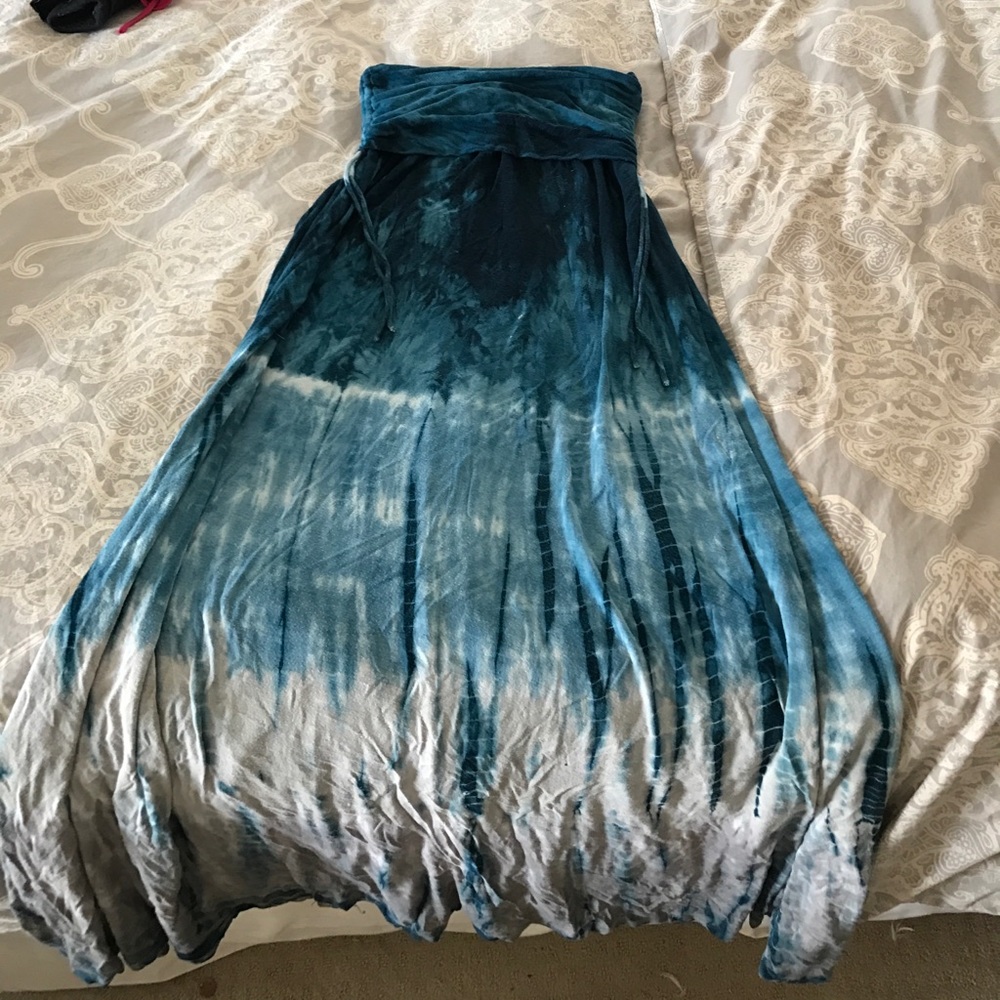 Tie dye maxi skirt