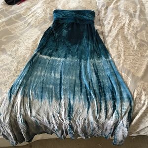 Tie dye maxi skirt