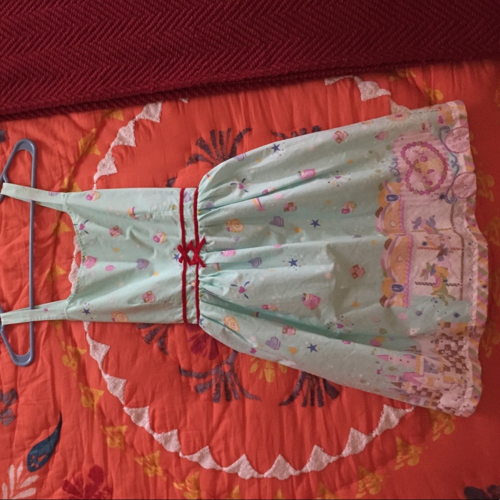 sold- Bonne Chance Mint Carousel Dress