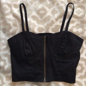 Bustier crop top