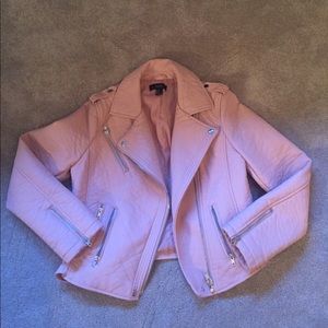 Forever 21 Blush Pink Faux Leather Jacket