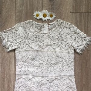 Free People Lace Shift Dress