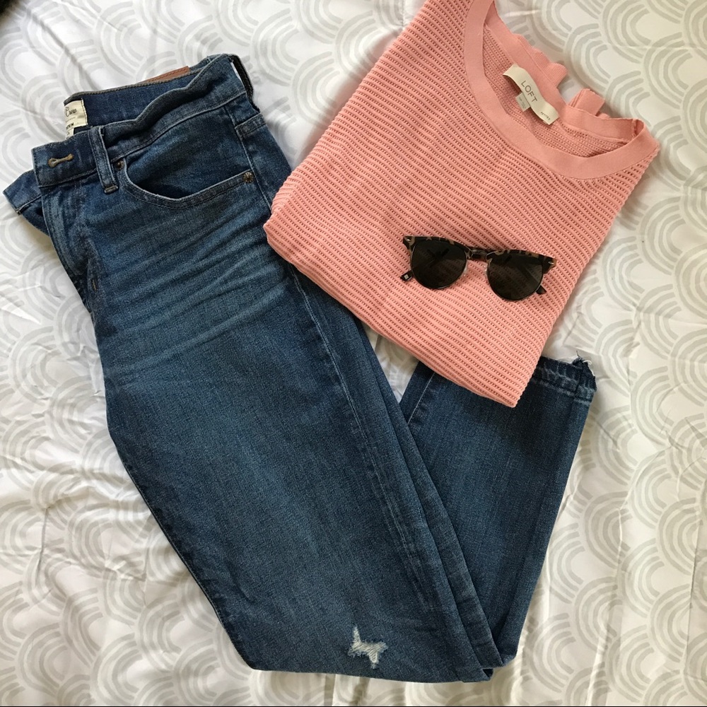 JCrew Vintage Crop Jeans - Raw Hem ❤️