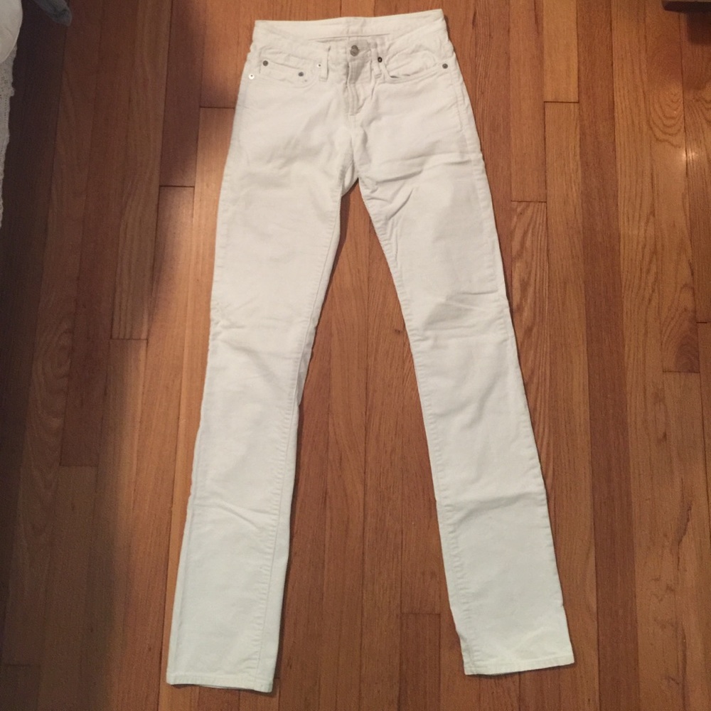 Helmut Lang white corduroys size 25