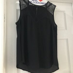Black lace top