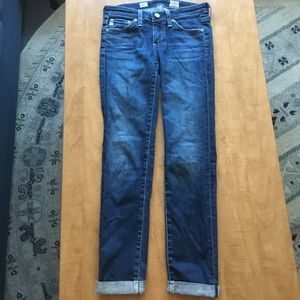 AG Adriano Goldschmied Stilt Crop Roll-Up Size 24