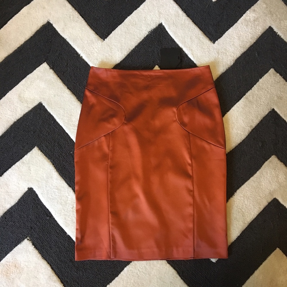 Copper colored skirt