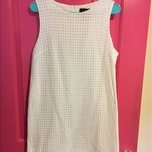 Cynthia Rowley white scalloped dress