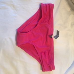 NWT LG hot pink Aerie bathing suit bottoms