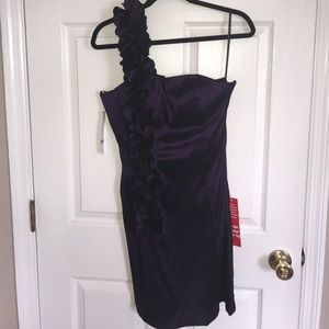 Purple (eggplant colored) cocktail dress