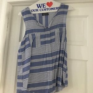 Paper moon striped tank top