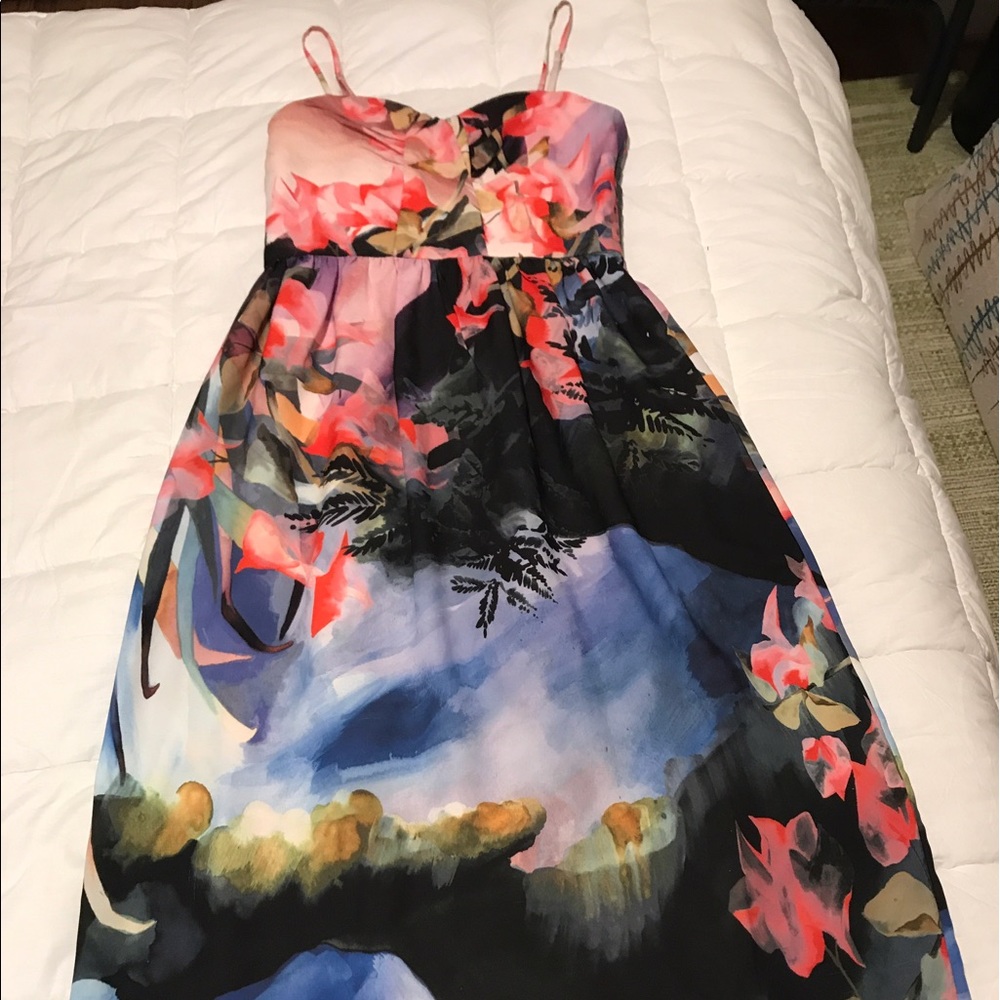 Sold! Anthropologie Daybreak Midi Dress Size 2 - Picture 3 of 6