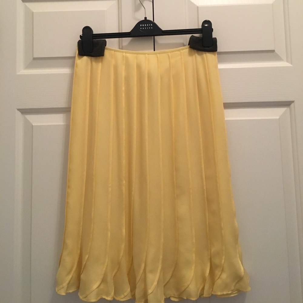 Skirt, Banana Yellow, Silk
