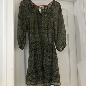 Long sleeve mini dress