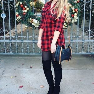 Zara flannel dress