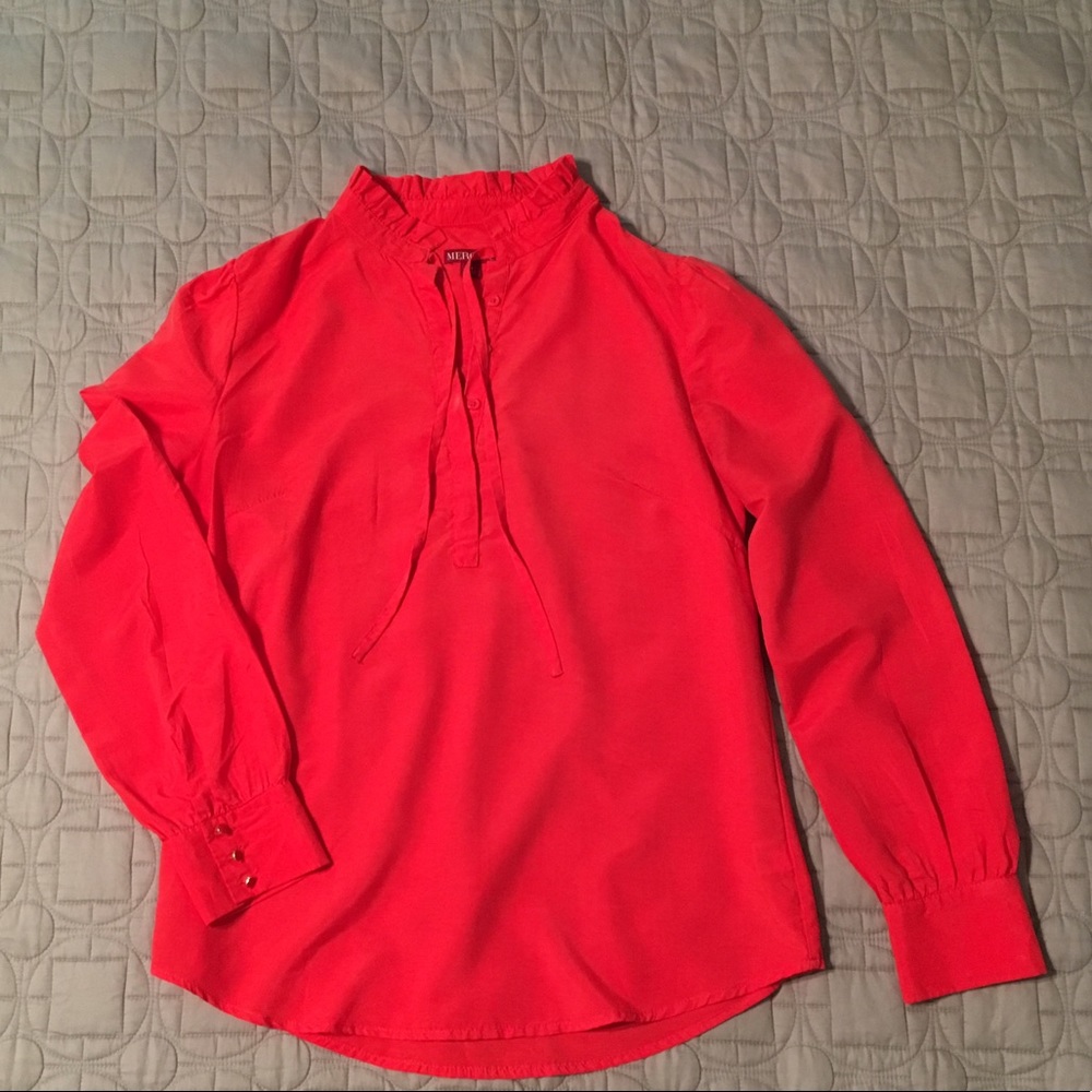 Orange blouse