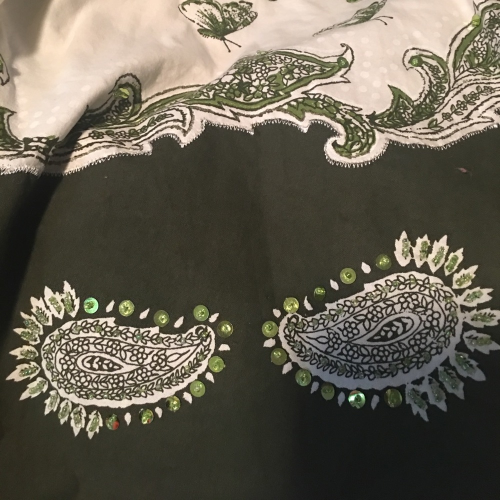 Butterfly Print Flare Midi Skirt - Picture 4 of 4