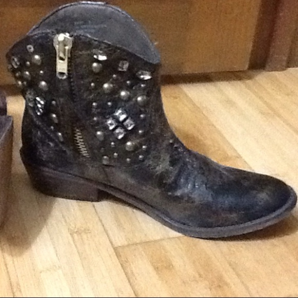 Distressed Ankle Boots