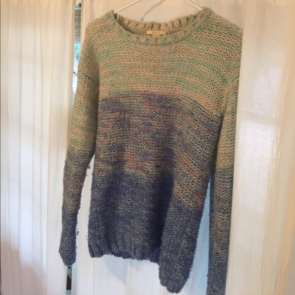 Forever 21 Ombré cable knit sweater