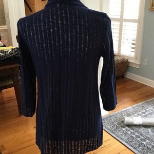 Sweaters - JUST REDUCED ❗️Navy Open Weave Cardigan 3/4 Sleeve Sweaters - JUST REDUCED ❗️Navy Open Weave Cardigan 3/4 Sleeve
