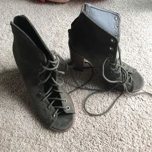 Lace booties