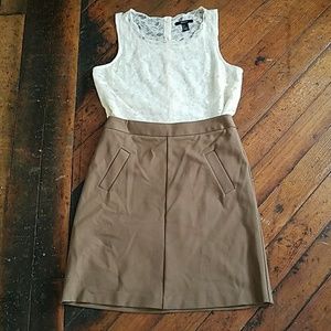 Tan Pencil Skirt