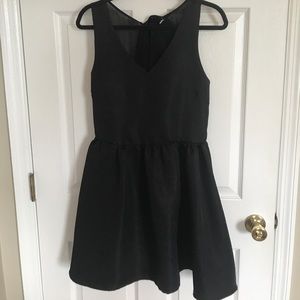 Black dress with bow back