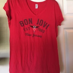 Official Bon Jovi concert fitted women's t shirt