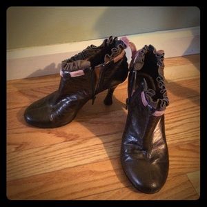 Brown Bootie Heels by Kenzie