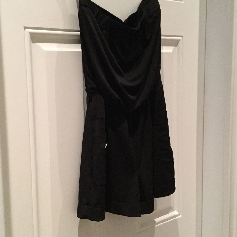 White House Black Market (WHBM) Black Romper XXS