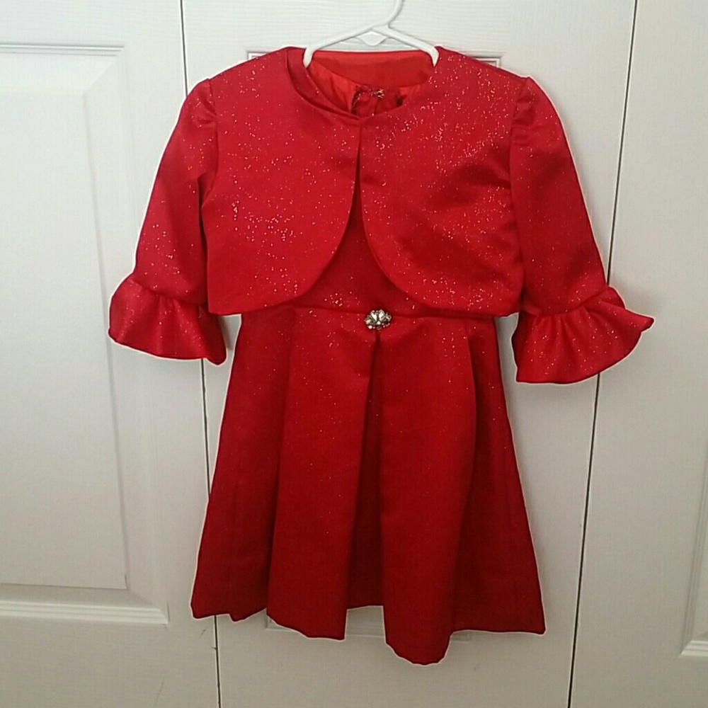 2 Piece Couture Formal Red Dresd