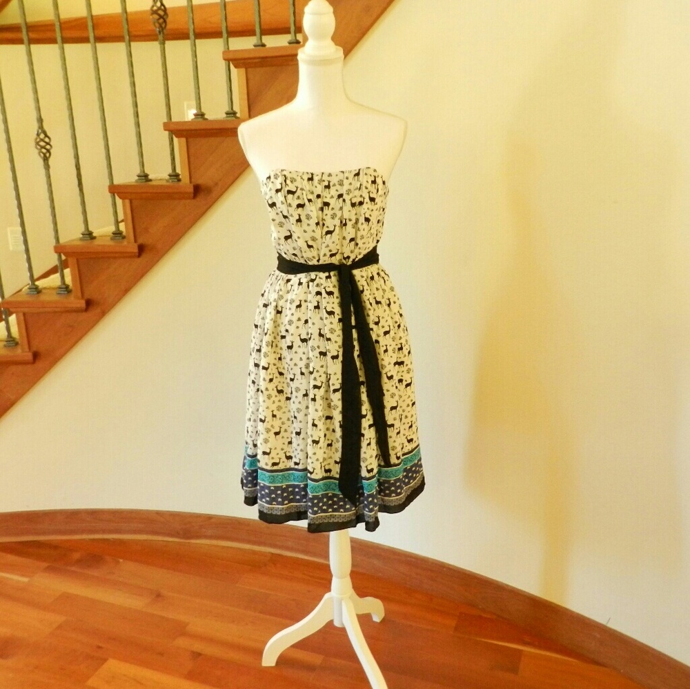 Rare Anthropologie Deer Meadow dress - Picture 3 of 6